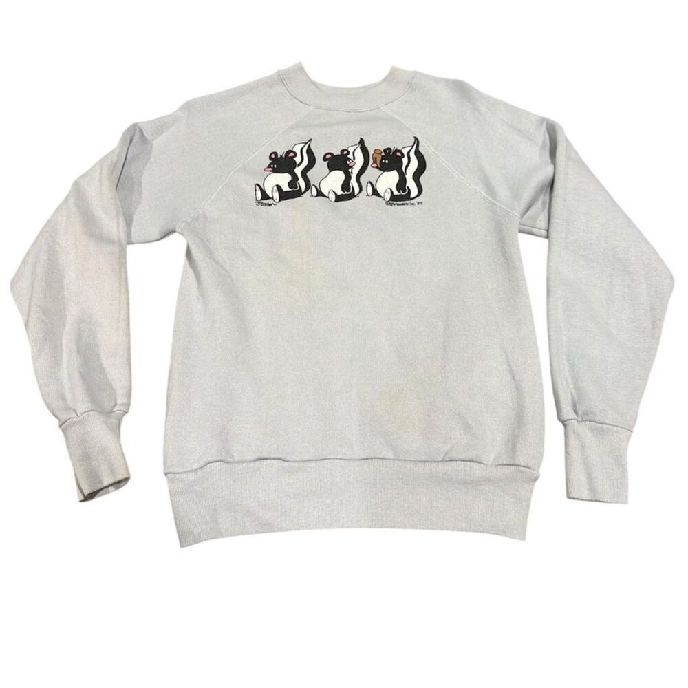 authentic 1984 graphic crewneck with that true 80s feel
